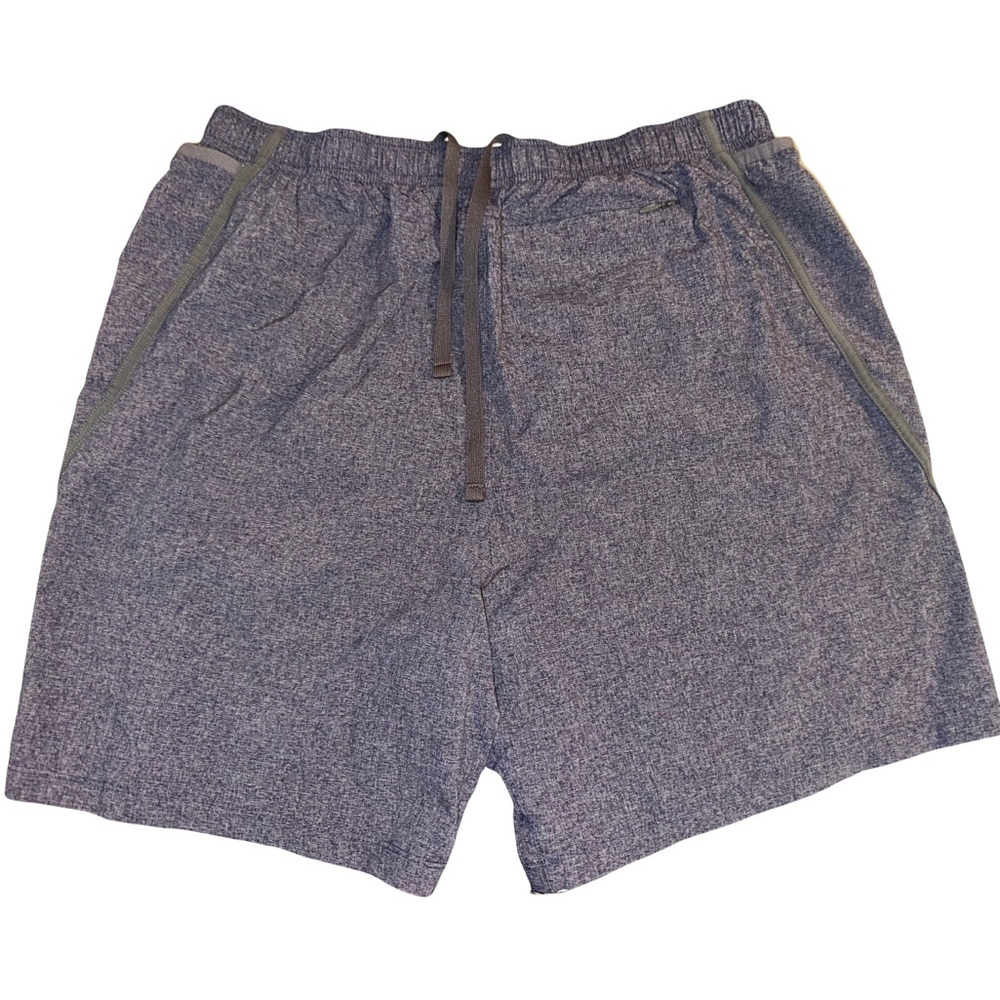 Road Runner Mens Heather Blue Perfect Fit Shorts w/Side Pockets Drawstring Large